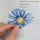 YouRfocus Blue Daisy Wall Decals | 33 PCS Boho Flower Stickers for Girls' Rooms, Playrooms, and Nurseries | Dual Layer Print for High Coverage | Removable Peel and Stick Wall Decor | 6 Sheets by TinyTreasures Baby Boutique