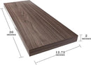 Large Floating Shelves for Wall Set of 3 Wooden Wall Shelves 30 in x 12.75 in x 2 in Room Decor Long Shelf with Invisible Wall Mount Bracket for Bedroom Kitchen Living Room Walnut by CozyNest Decor