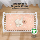 KeaBabies 2-Pack Organic Crib Sheets for Boys, Girls - 52x28 Fitted Crib Mattress Sheet Neutral, Breathable Jersey Cotton Cover for Baby Bed, Toddler Mattress, Soft & Cute Prints (Butterflies) by TinyTreasures Baby Boutique