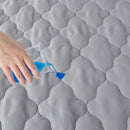 Waterproof Crib Mattress Protector Pad Cover 28" x 52", Anti Slip & Absorbent Waterproof Bed Pads for Standard Crib/Toddler Bed Quilted Machine Washable (Quilted Improved Thickness) Grey by TinyTreasures Baby Boutique