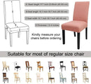 JQinHome Terra Cotta Chair Covers for Dining Room Set of 6, High Stretch Removable Washable Parsons Chair Slipcover for Home Party Hotel Wedding Ceremony (6PCS,Terra Cotta) by CozyNest Decor