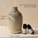 Aromatherapy Essential Oil Diffuser Art Resin Aroma Diffuser with Warm Light 80ML Cool Mist Humidifier Waterless Auto Shut-off for Home,Baby Bedroom,Office by TinyTreasures Baby Boutique