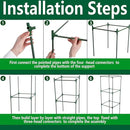 3 Packs 47 x 16 x 16 Inch Garden Tomato Cages with 17.7 Gallon Grow Bags- Square Plant Support Trellis Assembled with Planter Bags- Garden Cucumber Vegetables Frames for Vertical Climbing Plants by GreenHaven Gardens