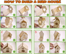 hapray 4 Pack Bird House Crafts for Kids Ages 5-8 8-12, Buildable DIY Birdhouse Kit for Children to Build, 3+ Summer Arts and Craft Projects with Paint, Boy Girl Gift Christmas by TinyTreasures Baby Boutique