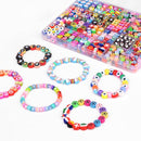 1000PCS Polymer Clay Beads Bracelet Making kit, 24 Style Cute Fun Beads Flower Animal Rainbow Eye Charms for Jewelry Necklace Earring Making DIY Accessories for Women Girls by TinyTreasures Baby Boutique