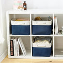 Storage Bins - Large Baskets for Storage Cubes with Handles Organization and Storage Baskets Gifts for Empty 15.7 (L) x 11.8 (W) x 8.2 (H) inches by CozyNest Decor