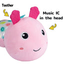 Sumobaby Infant Baby Musical Stuffed Animal Activity Soft Toys with Multi-Sensory Crinkle, Rattle and Textures, for Tummy Time Newborn 0-3-6-12 Months Girls, Caterpillar, Pink by TinyTreasures Baby Boutique