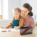 Magnetic Storage for Locker Baskets Organizer Black Magnetic Basket with 5 Strong Magnets, Magnetic Locker Organizer Holder for Whiteboard Office, 6.29'' × 2.28'' × 3.54'' by CozyNest Decor