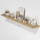 Floating Shelves for Wall, 72"W x 9.3"D x 1.5"H, Long Wooden Wall Mounted Display Shelves with Invisible Brackets for Living Room, Bedroom, Bathroom, Kitchen Decor and Storage, Set of 1, Oak by CozyNest Decor