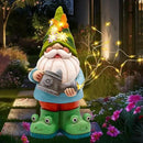 Solar Watering Can Gnome Light Waterproof - Funny Gnome Mother' s Day Gifts for Mom Women Solar Outdoor LED Lights Resin Large Garden Gnomes Statues Decor Lantern Figurines Decorations Indoor Porch by CozyNest Decor