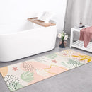Lahome Pink Runner Rug - 2x7 Runner Rug Non-Slip Washable Bathroom Rug Runner Throw Lightweight Floor Runners for Hallway Non Skid, Botanical Print Carpet Runner for Kitchen Bedroom Laundry Room by TinyTreasures Baby Boutique