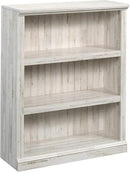 Sauder 3 Tier Book Shelf Wooden Bookcase Multipurpose Bookshelf for Home Office, Living Room, in White Plank by CozyNest Decor