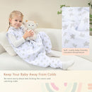 Baby Toddler Sleep Sack with Feet 2.5 TOG Winter, Wearable Blanket with Legs, Toddler Sleeping Sack Long Sleeve (Greystar, 3T-5T) by TinyTreasures Baby Boutique