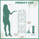 4 Pack Metal Garden Trellis for Climbing Plants,Green Metal Garden Trellis for Vines Plant Rose Vegetable Support,Large Decorative Outdoor Trellis by GreenHaven Gardens