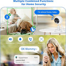 5G/2.4G Outdoor/Indoor Security Camera,1080P Baby/Elder/Dog/Pet Camera with Phone App, WiFi Baby Monitor, Motion Detection, Alarm Siren, Night Vision, IP66 Waterproof, Two-Way Talk, SD/Cloud by TinyTreasures Baby Boutique