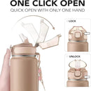 Enerbone 32 oz Insulated Water Bottle, Stainless Steel Bottle with Carrying Strap, Double-Wall Vacuum Insulation Design, Leakproof Sports Bottle with Straw, Keep Drinks Cold or Hot for Hours by CozyNest Decor