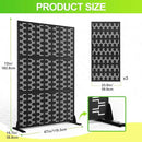 Outdoor Privacy Screen,72" H×47" W Metal Privacy Screen, Freestanding Privacy Fence Panels for Patio by GreenHaven Gardens