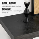 BECHAEO 47-Inch Modern Narrow Console Tables with Solid Wood Veneer - 2’’ Thickened Tabletop, 2-Tier Slim Sofa Table Behind Couch, Rectangle Entryway Table for Hallway Living Room, Black Oak by CozyNest Decor
