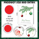 SHLINCO Handprint Keepsake DIY Kit, Baby's First Holiday Keepsake, Christmas Winter Decoration, Kids Family Footprint Art, 7.8x9.8 Inch Canvas, Suitable For Desktop Wall Ornaments by TinyTreasures Baby Boutique