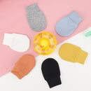 BQUBO 6 Pairs Newborn Baby Boys Girls Mittens 0-6 Months Unisex-Baby Infant Mittens Elastic No Scratch Wrist Gloves by TinyTreasures Baby Boutique