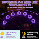 Aogist Halloween Decorations Eyeball Swaying Firefly Light Bright Long Standby Time Waterproof Outdoor Lights for Beautiful Spaces Garden Yard Lawn Pathway Porch Party Decor (Purple, 4 Pack-24 LEDs) by GreenHaven Gardens
