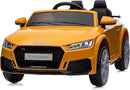Kids Electric Car, Licensed Audi 6V Kids Ride on Toy Car for Toddlers with Remote - Yellow by TinyTreasures Baby Boutique
