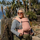 Beco Baby Gemini Newborn to Toddler Carrier - Front, Back and Hip Seat, Backpack & Front With Adjustable Seat, Ergonomic Holder 7-35lbs (Pink Linen) by TinyTreasures Baby Boutique