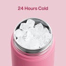 Insulated Water Bottle with Straw Stainless Steel Water Bottle, Leak-Proof, BPA-Free, Double Wall Vacuum Keeps Cold for 24 Hours for Sports, Travel, School (18 oz, Tulip) by CozyNest Decor