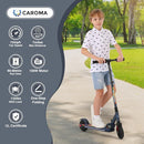 Caroma Electric Scooter for Kids Ages 6-12,150W/180WMotor,10 MPH Max Speed & 7 Miles,Colorful Lights,Adjustable Height & Speed,LED Display,Foldable Kids Electric Scooter 132 Lbs Max Load,Idea Gift by TinyTreasures Baby Boutique