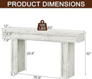 Rresyet 63 Inch Long Console Table, Sofa Table Behind Sofa, Wooden Entryway Table, Farmhouse Entryway Table for Entry, Hallway, Living Room (White) by CozyNest Decor