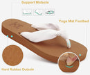 KuaiLu Flip Flops for Women with Arch Support Yoga Mat Comfortable Summer Beach Walking Thong Cushion Sandals Slip On Indoor Outdoor by TinyTreasures Baby Boutique