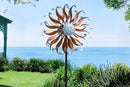 LimeHill Metal Wind Spinner for Garden and Yard - Kinetic Wind Spinners Outdoor Large (24 x 84 inches) by CozyNest Decor