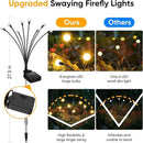 Solar Lights Outdoor Garden Decor: Waterproof Solar Firefly Lights for Yard Landscape Pathway Patio Lawn - Warm White Solar Powered Swaying Lights for Outside Lighting Decorations - 2 Pack 16 LED by GreenHaven Gardens