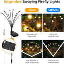 Solar Lights Outdoor Waterproof: 8 Pack 64 LED Firefly Garden Solar Powered Lamps - Bright Outside Pathway Lighting Modern Yard Patio Decorations - 2025 Unique Design Sway by Wind & Dancing by GreenHaven Gardens