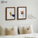 VCK 12x18 Picture Frame 3 Pack, Brown Wood Poster Frame with Exclusive Wood Grain, Wall Mounting Hanging by CozyNest Decor