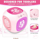Musical Learning Toys for 1+ Year Old Girl, Bilingual Early Learning Educational Cube with Light & Sound, Baby Girl Toys 12-18 Month, Christmas Birthday Gifts for Toddler Girl 1-2 Year Old by TinyTreasures Baby Boutique