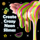 Original Stationery Tropical Glow in The Dark Slime Kit - Multicolor - for Girls & Boys Ages 7 Years and Up - Includes Glow Powder, Foam Beads & Glitter for Neon, Crunchy & Jelly Cube Slimes by TinyTreasures Baby Boutique