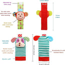 Wrist Rattles Foot Finder Rattle Sock Baby Toy, Rattle Toy, Arm Hand Bracelet Rattle, Feet Leg Ankle Socks, Activity Rattle Present Gift for Newborn Infant Babies Boy Girl Bebe (5 pcs-I) by TinyTreasures Baby Boutique