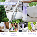 Portable Bottle Warmer for Travel: Large 12oz Capacity with Dual Heating Modes for Breast Milk & Water, Smart Temperature Control, Baby Bottle Warmer for Travel, Gifts for New Mom, Purple by TinyTreasures Baby Boutique