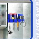 3 Pack Magnet Garage Organizer Magnetic Spice Rack for Refrigerator 20 lb Capacity Shelf Hanging Heavy Duty Magnetic Fridge Side for Organize Garage Tools(Blue) by CozyNest Decor