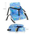 Toddler Booster Seat for Dining Table, 12.6x3.34 Inch Portable High Chair for Travel, Compact Lightweight With Adjustable Straps for Baby (Dinosaur) by TinyTreasures Baby Boutique