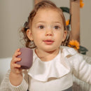 | Teenie Tiny™ Silicone Developmental Baby-Led Weaning Drinking Cups (2 pack) (Warm Taupe and Mauve) by TinyTreasures Baby Boutique