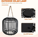 Solar Yard 2-Pack Outdoor Solar Lamp, Water-Resistant Lights for Outside Hanging Lantern Table Lamp Lights Decoration for Garden, Yard, Patio, Porch, Trees, Pathway, Black by CozyNest Decor