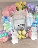 Pastel Balloons Arch Garland Kit, 146PCS Pastel Balloons 4 Sizes 18/12/10/5 Inch, Macaron Rainbow Balloon Arch Kit for Unicorn Birthday Baby Shower Wedding Easter Party Decorations by CozyNest Decor