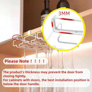 LINFIDITE 2 Pack Wine Glass Holder Stemware Rack Hanger Under Cabinet Wine Glass Rack Kitchen Hanging Storage Rack Organizer,White by CozyNest Decor
