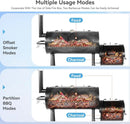 GREEN PARTY Offset Smoker Charcoal Grills with 37 Inch Cook Chamber, Barrel Smoker and Charcoal Grill Combo, 941 Sq. In. Space Barrel Smoker Grill for Outdoor BBQ Patio Backyard Cooking by GreenHaven Gardens