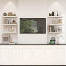 Heimlove 24 inch Floating Shelves for Wall,9.3 inch deep White Wood Shelves with Invisible Brackets,Wall Mounted Storage & Display Shelves for Bedroom,Living Room,Set of 2 by CozyNest Decor