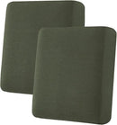 H.VERSAILTEX Super Stretch Individual Seat Cushion Covers Sofa Covers Couch Covers Slipcover Sets Thick Jacquard Textured Twill Fabric (2 Piece Medium Sofa Cushion Covers, Olive) by CozyNest Decor