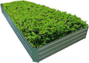 8x4x1ft Metal Raised Garden Bed Kit，Galvanized Garden Bed Box for Vegetables, Flowers, Herbs, and Succulents,240 Gallon Capacity - Green by GreenHaven Gardens