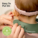 KeaBabies 2-Pack Silicone Baby Bibs for Eating - Sturdy Food-Grade Silicone Bibs for Babies Girl, Boy, Large Food Catcher, Clean & Put On Easily, Waterproof Toddler Feeding Essentials (Forest) by TinyTreasures Baby Boutique